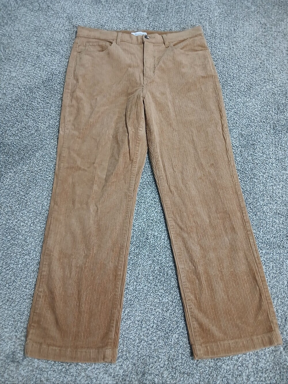 LOFT Women's Corduroy Wide-Leg Pants in Light Brown Size 31.